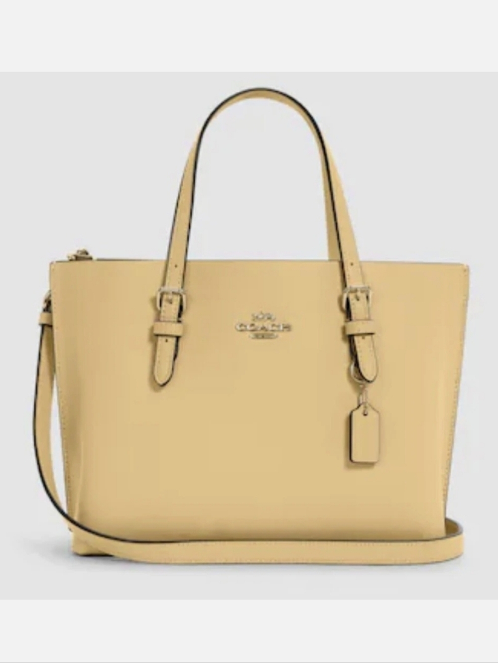 Coach Leather Tote in Retro Yellow